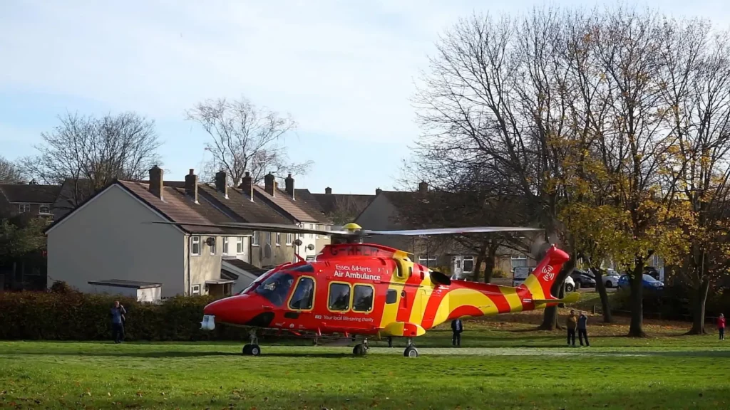 Essex & Herts air ambulance rescue flight