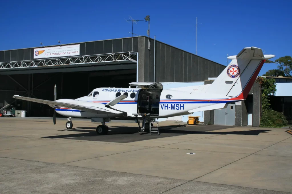 Beechcraft B200 King Airs operated by the Royal Flying Doctor Service of Australia